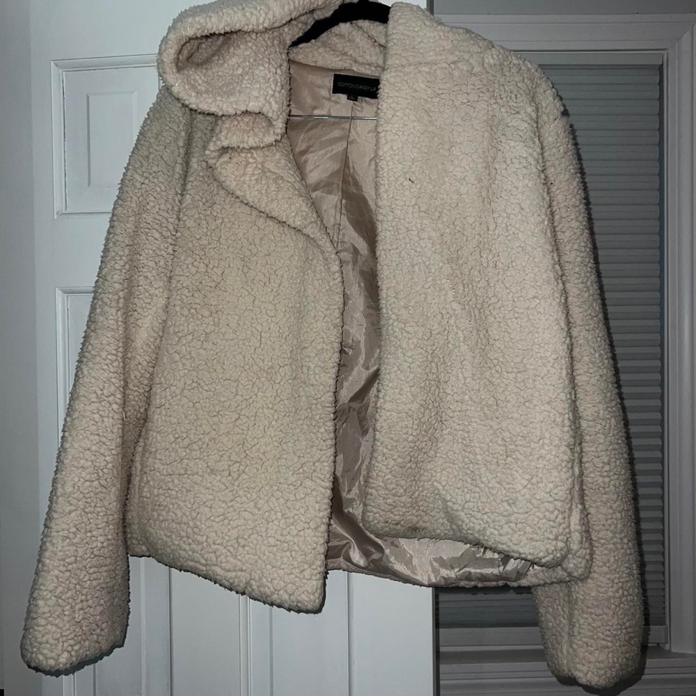 Fur jacket hooded